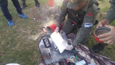 Gendarmes realizaron el operativo a la altura de Luis Palacios.