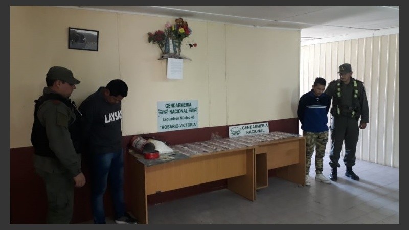 Gendarmes realizaron el operativo a la altura de Luis Palacios.