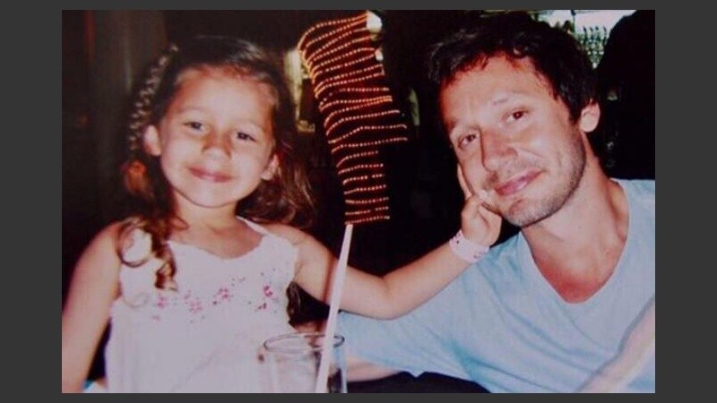 Benjamín Vicuña y su hija Blanquita.