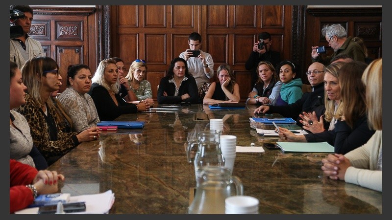 La reunión en el Concejo Municipal este jueves.