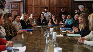 La reunión en el Concejo Municipal este jueves.