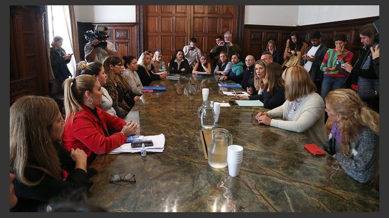 La reunión en el Concejo Municipal este jueves.