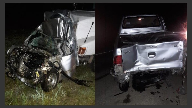 Dos de las unidades que sufrieron serios daños. 