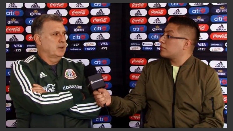 El divertido juego que le propusieron el técnico rosarino. 