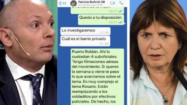 "D'Alessio es un delincuente", dijo Bullrich, y sugiriá que es falsa la captura de pantalla con un supuesto chat entre ellos.