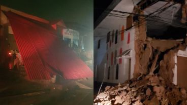 Algunas imágenes de las consecuencias del sismo.