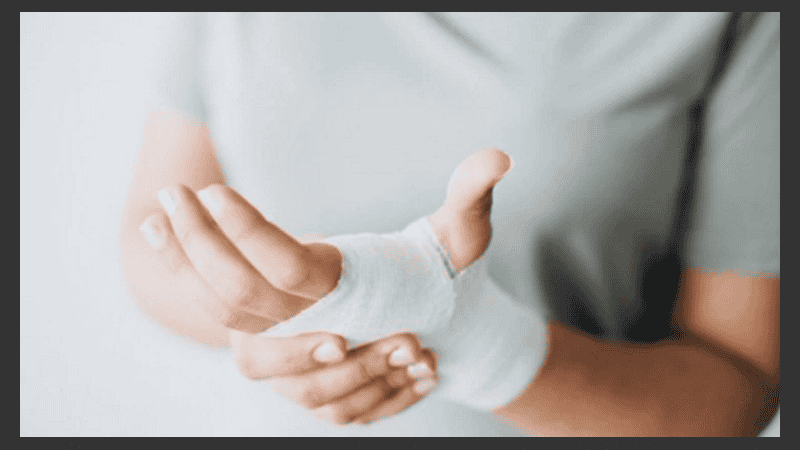 La piel se enrojece, pero no se ampolla.