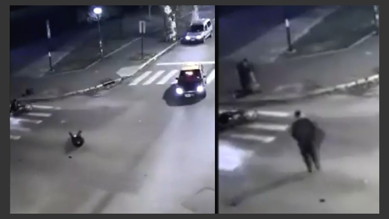 Uno de los videos que sirvió para imputar a los agentes.