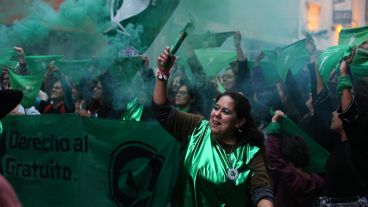 Pañuelazo frente a Humanidades este martes por la tarde.