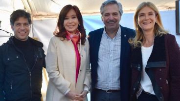 Kicillof y Magario, en los extremos de la fórmula de los Fernández a la presidencia.