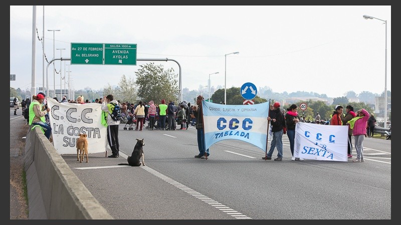 Uno de los cortes en Circunvalación y Ayolas.