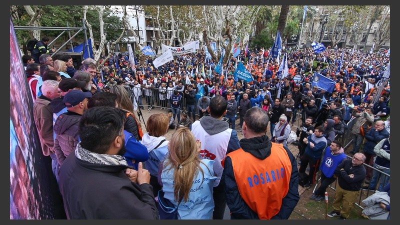 Mucha concurrencia en las marchas.