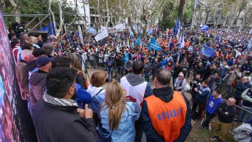 Mucha concurrencia en las marchas.