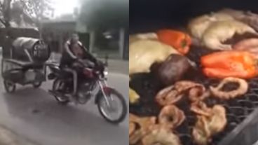 Parrilla "El Papu", el invento argentino que es furor en internet.
