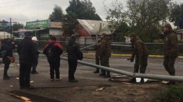 El tornado soprendió a todos porque no es usual ese fenómeno en esa zona.