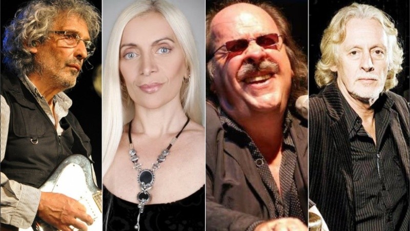 Ricardo Soulé, Silvina Garré, Litto Nebbia y Nito Mestre.