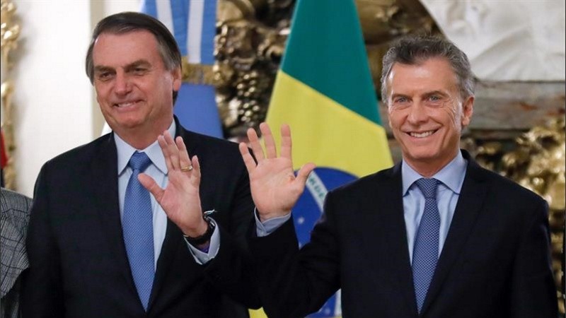 Bolsonaro y Macri en Buenos Aires.