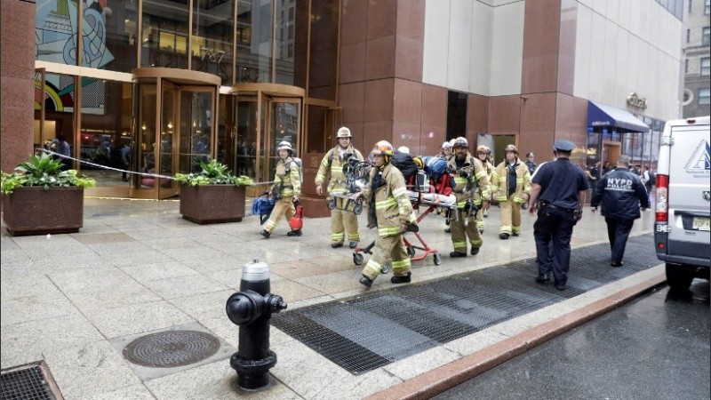 Gran despliegue en la zona del hecho.