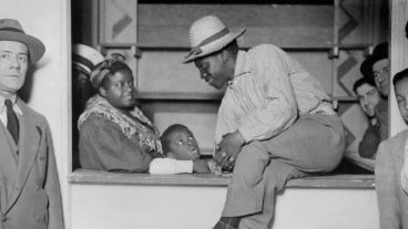 Una foto tomada en Buenos Aires en 1937. Es del Archivo General de la Nación.