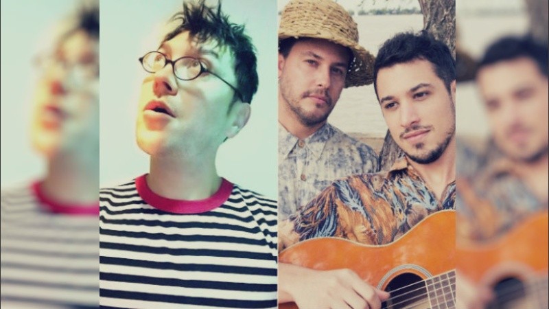 Leo García, Federico leites y Mauricio Vieiro.