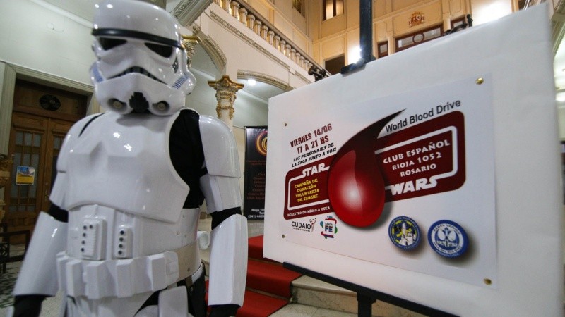En el Día Mundial del Donante de Sangre hubo una intervención con personajes de Star Wars en el Club Español. 
