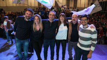 La celebración de Javkin, nuevo intendente de la ciudad.