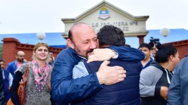 Gildo Insfrán durante la elección de este 16 de junio.