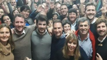 Sergio Chiarella celebrando el triunfo.