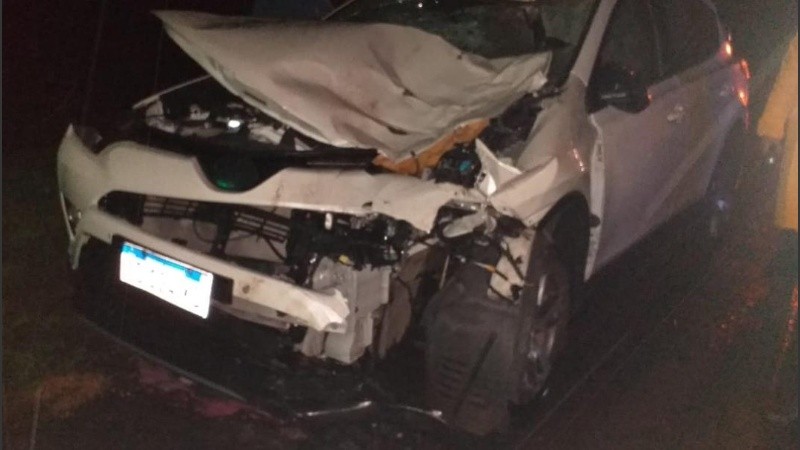 Uno de los vehículos involucrados en el siniestro. 