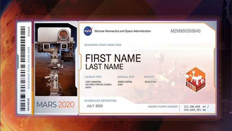 La nave llegará a destino en febrero de 2021.