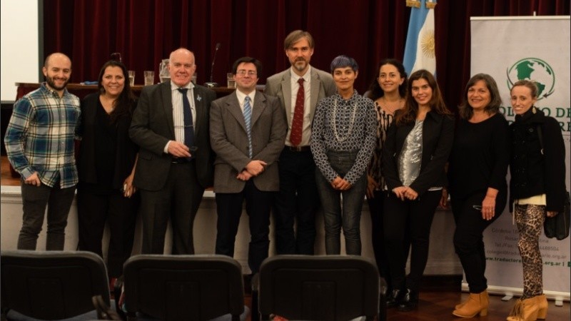 Disertantes y organizadores del evento. 