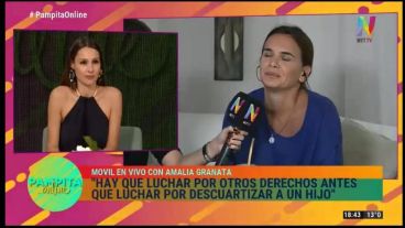 Amalia Granata mantuvo un tenso diálogo con Pampita y sus panelistas.