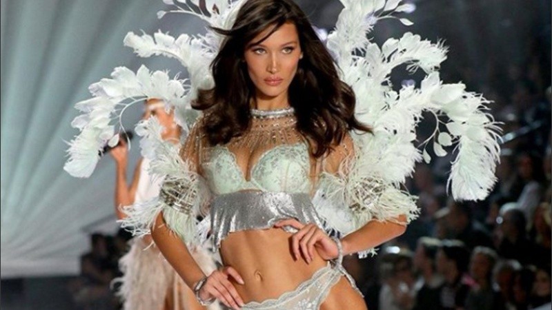 Bella Hadid es una de las figuras de la famosa marca de lencería Victoria's Secret