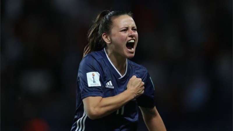 El grito goleador de Florencia Bonsegundo para el agónico 3 a 3.