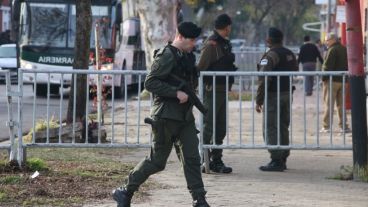 Un férreo operativo de seguridad.