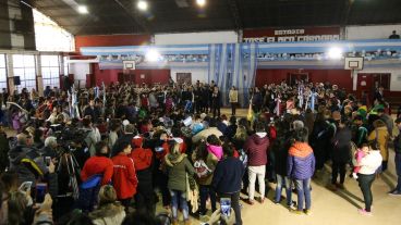 El acto en el club Ciclón, de 11 a 11.15.