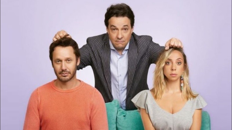 Benjamín Vicuña, Fernán Mirás y Laura Cymer.