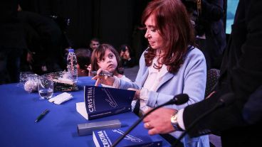 La ex presidenta en la presentación de Rosario.