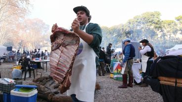 Toda la carne a la parrilla.