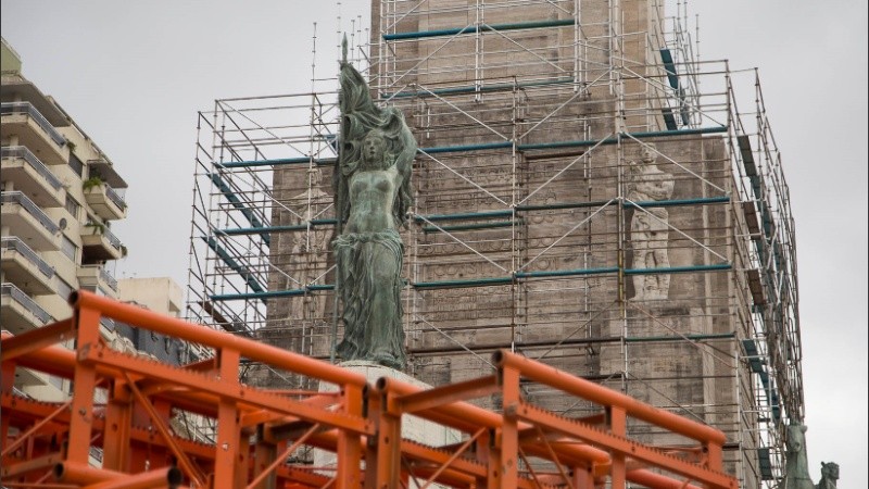 El Monumento se encuentra en obras hace meses.