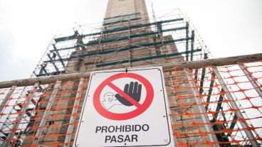 El Monumento se encuentra en obras hace meses.