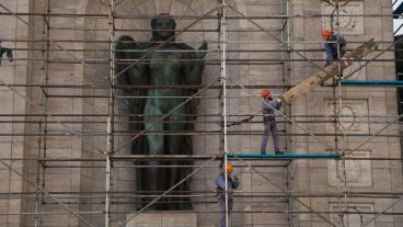 El Monumento se encuentra en obras hace meses.