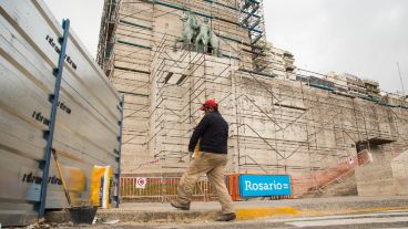 El Monumento se encuentra en obras hace meses.
