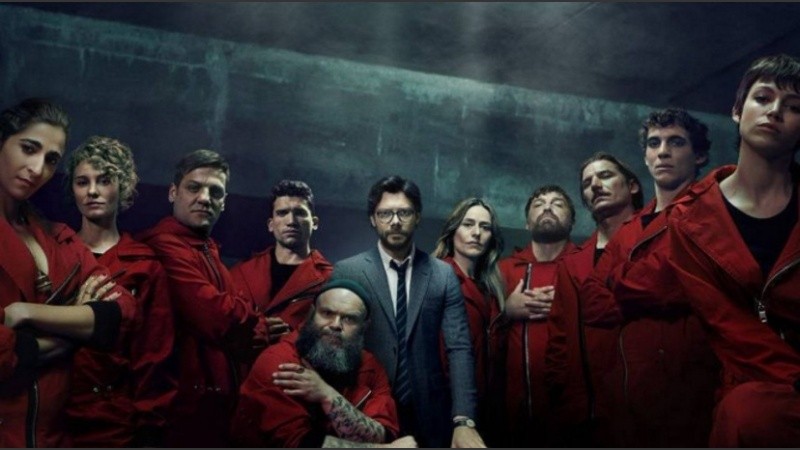 La foto de presentación de La casa de papel 3, que se estrena el próximo 19 de julio.