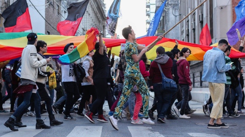 La marcha por el Orgullo, un encuentro ya tradicional en la ciudad. 