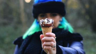 Un lunes helado en la ciudad.