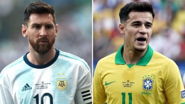 En el estadio Mineirao, Argentina y Brasil se enfrentan en la Copa América.