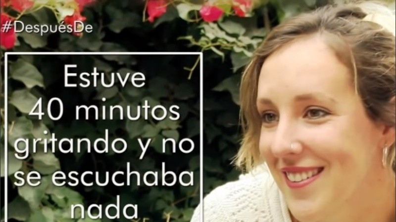 El recuerdo de Gisel del momento más dramático tras la explosión.