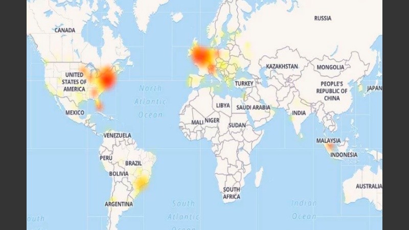 Las empresas no informaron sobre los motivos de los desperfectos.