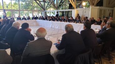 Macri recibió a los empresario en Olivos.